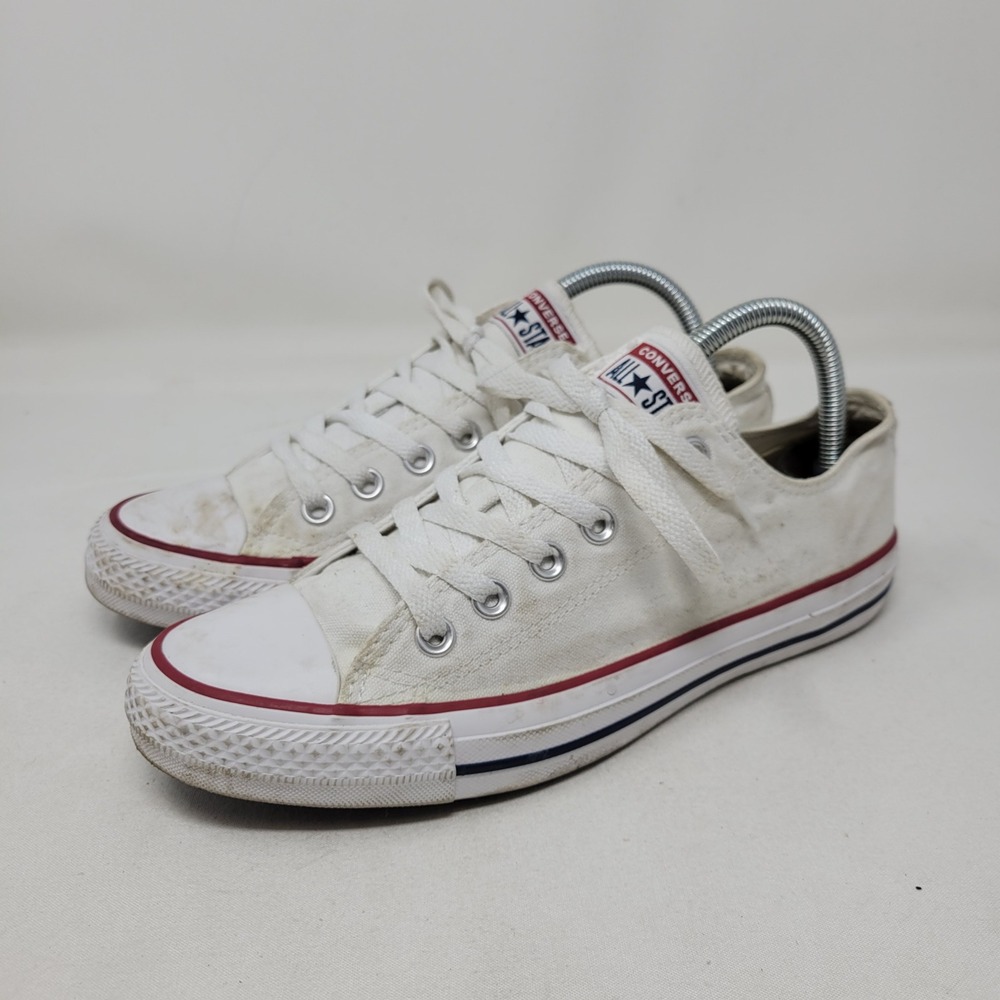 Converse Chuck Taylor All Star Low Top White Sneakers M7652 Womens‎ 8